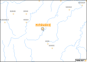 map of Minawake