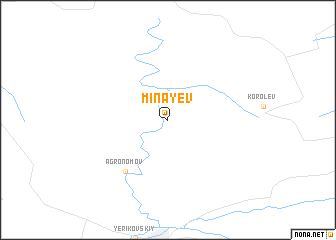 map of Minayev