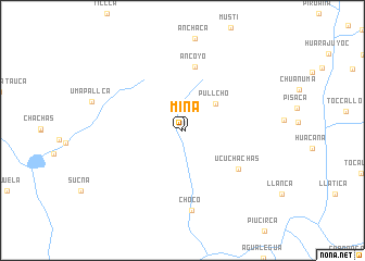 map of Miña