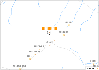 map of Minbanb