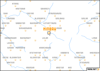 map of Minbaw