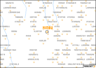 map of Minbu