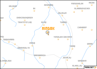map of Mīndak