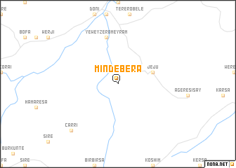 map of Mindebera