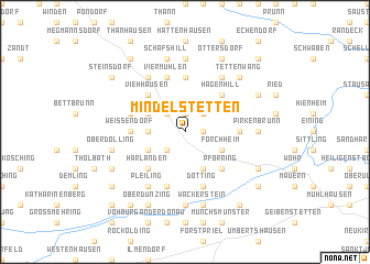 map of Mindelstetten