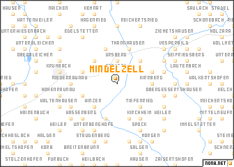 map of Mindelzell