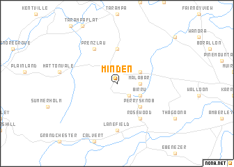 map of Minden