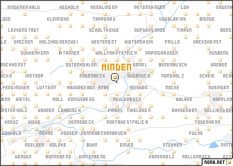 map of Minden