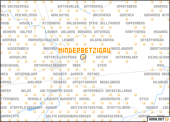 map of Minderbetzigau