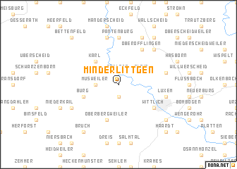 map of Minderlittgen