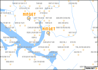 map of Mindet