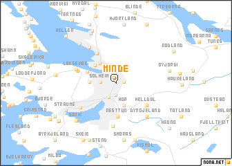 map of Minde