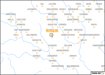 map of Mindik