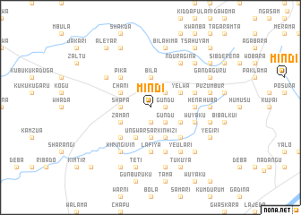 map of Mindi