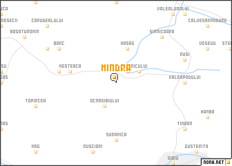 map of Mîndra