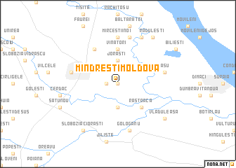 map of Mîndreşti-Moldova