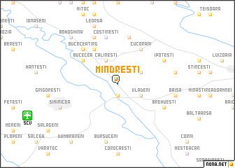 map of Mîndreşti