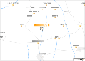 map of Mîndreşti
