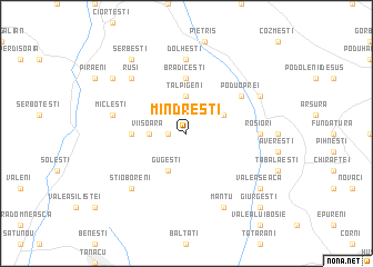 map of Mîndreşti