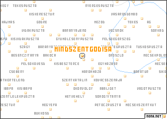 map of Mindszentgodisa