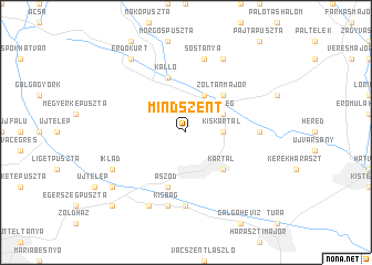 map of Mindszent