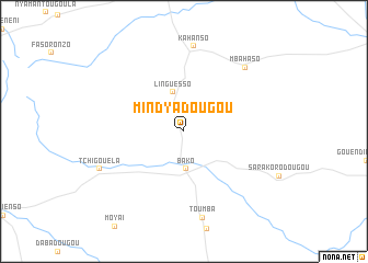 map of Mindyadougou