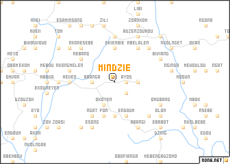 map of Mindzié