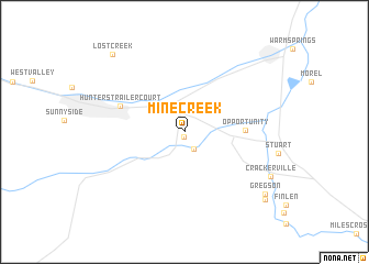 map of Mine Creek