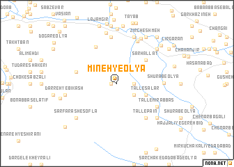 map of Mīneh-ye ‘Olyā