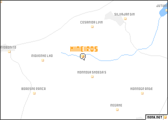 map of Mineiros