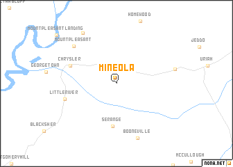 map of Mineola