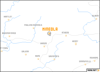 map of Mineola