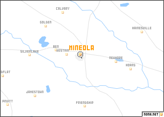 map of Mineola