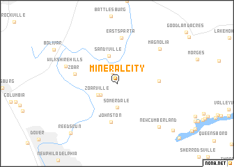 map of Mineral City