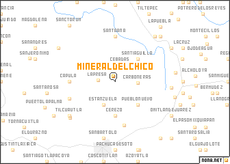 map of Mineral del Chico