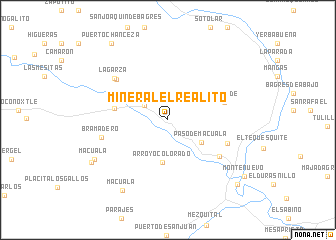 map of Mineral El Realito