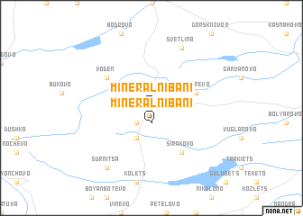 map of Mineralni Bani