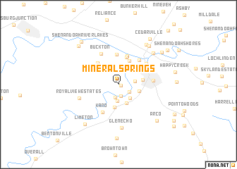 map of Mineral Springs