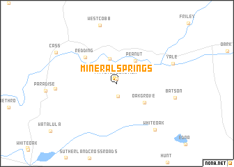 map of Mineral Springs