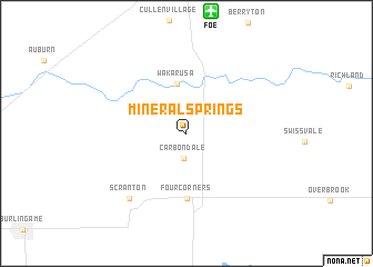 map of Mineral Springs