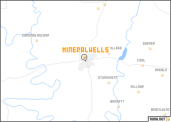 map of Mineral Wells