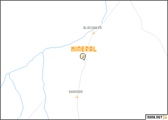 map of Mineral