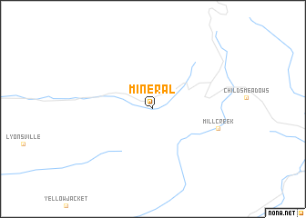 map of Mineral