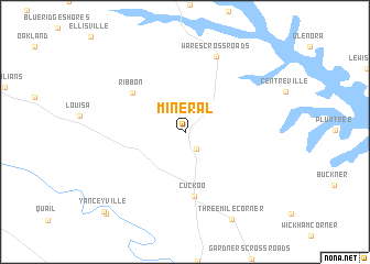 map of Mineral