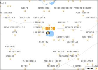 map of Minera
