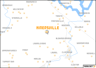 map of Minersville