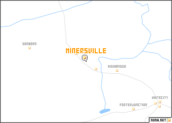 map of Minersville