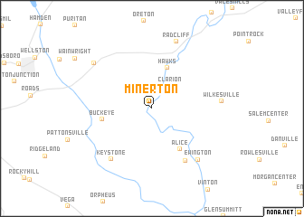 map of Minerton