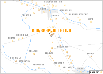 map of Minerva Plantation