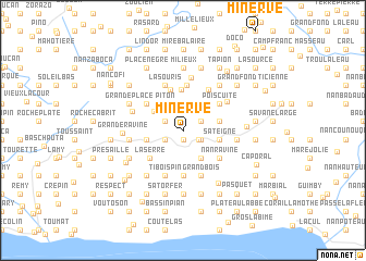 map of Minerve